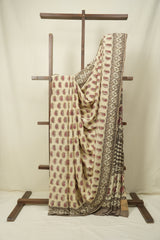 Beige HBP Modal Silk Saree - SRBSMS680