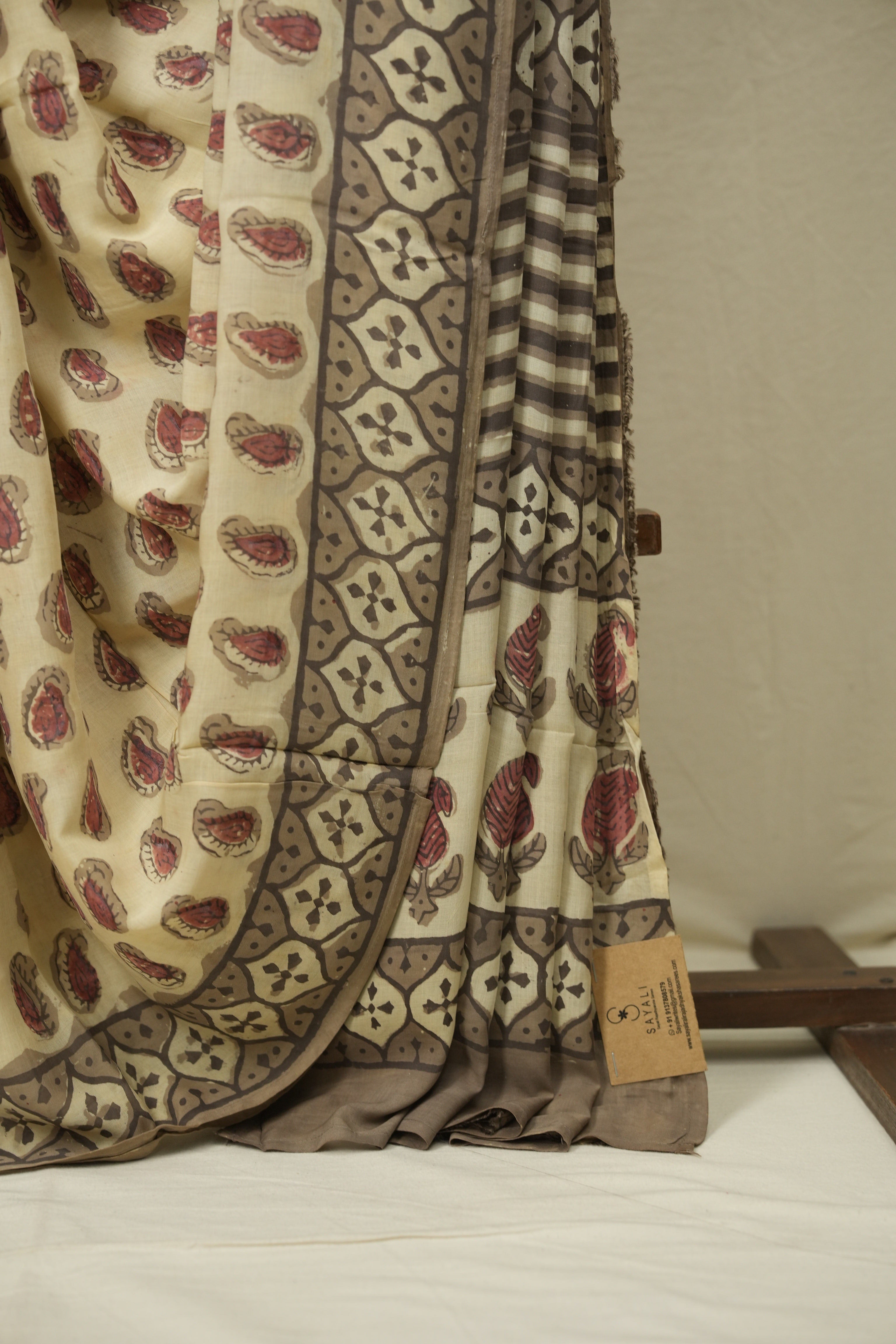 Beige HBP Modal Silk Saree - SRBSMS680