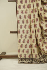 Beige HBP Modal Silk Saree - SRBSMS680