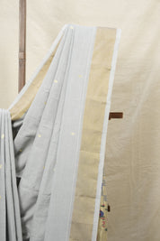 Grey Cotton Paithani Saree - SRGCPS603