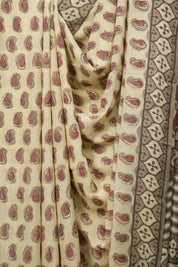 Beige HBP Modal Silk Saree - SRBSMS680