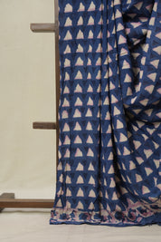 Light Navy Blue Modal Silk Saree - SRLNBMSS635