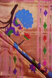Lavender Silk Paithani Saree - Saavari - SSLSPS47