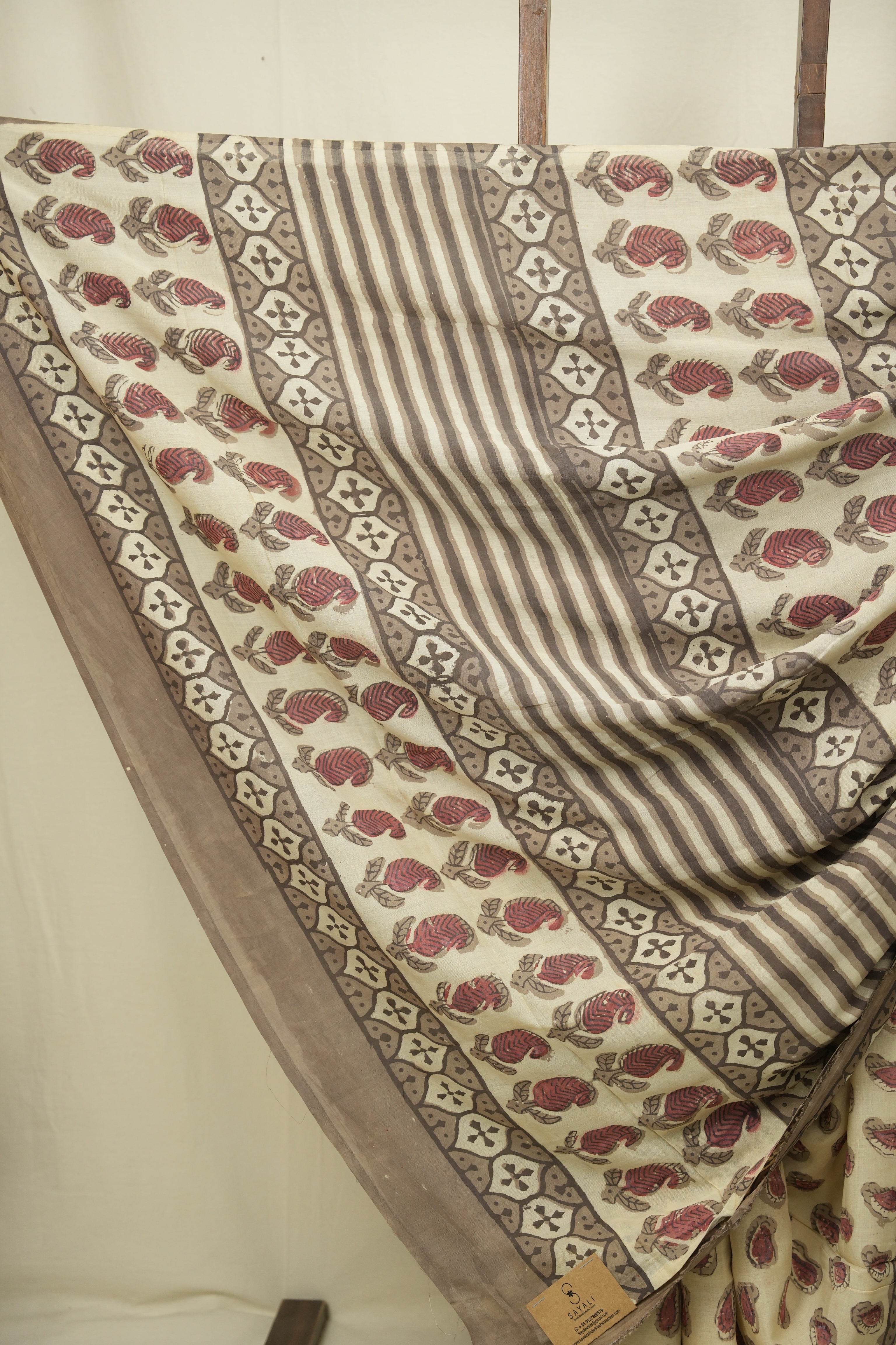 Beige HBP Modal Silk Saree - SRBSMS680
