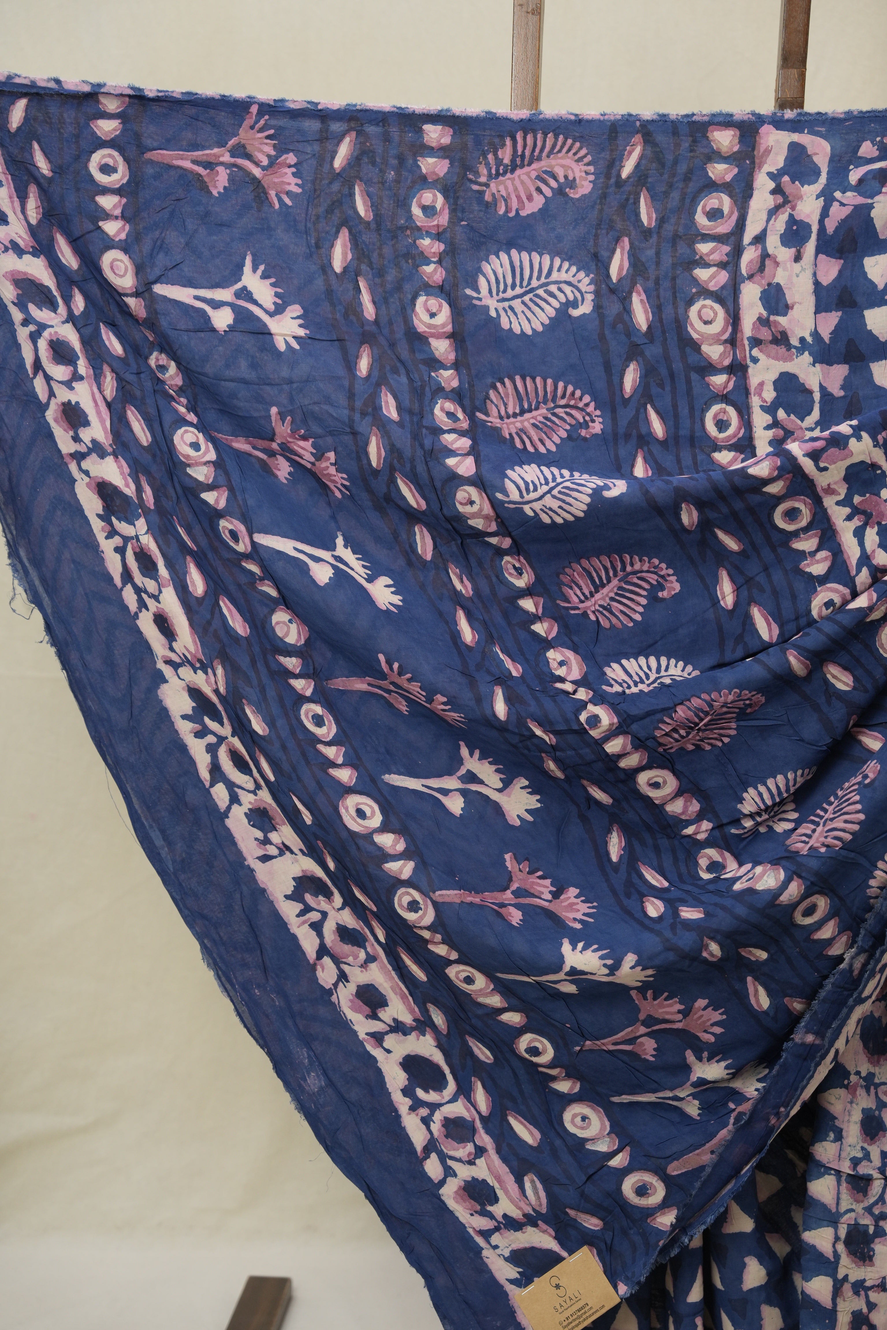 Light Navy Blue Modal Silk Saree - SRLNBMSS635