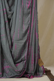 Grey Modal Silk Saree - SRGMSS628