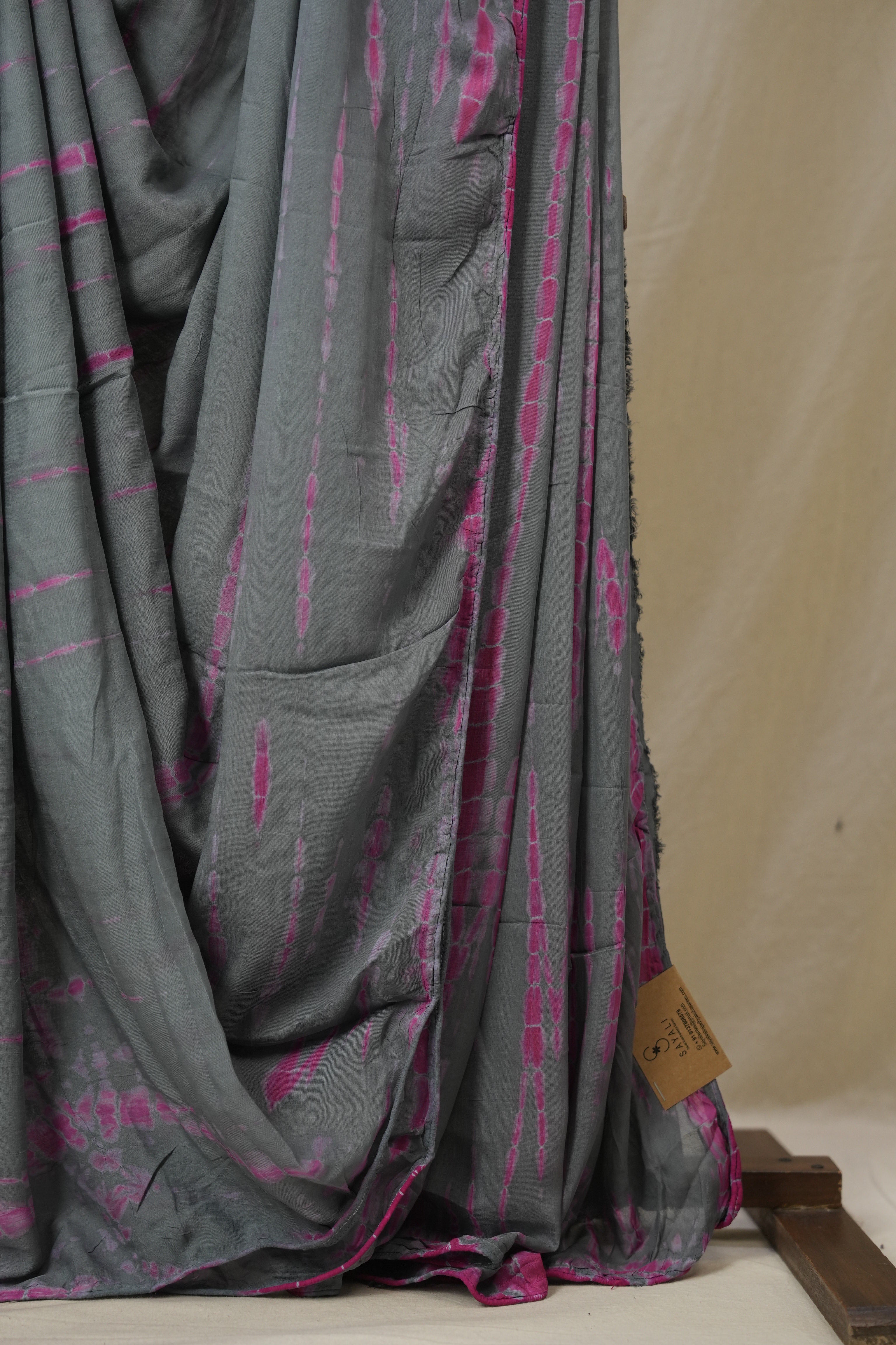Grey Modal Silk Saree - SRGMSS628