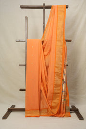 Orange Cotton Paithani Saree - SROCPS607