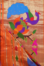 Dual Tone Purple Silk Paithani Saree - Saavari - SSDTPSPS46