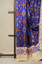 Deep Blue Pochampalli Silk Ikat Saree - SRDBPSIS254