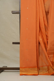 Orange Cotton Paithani Saree - SROCPS607