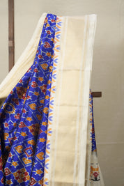 Deep Blue Pochampalli Silk Ikat Saree - SRDBPSIS254