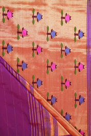Purple Silk Paithani Saree - Saavari - SSPSPS48