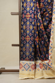 Royal Blue Pochampalli Silk Ikat Saree - SRRBPSIS253