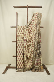 Beige HBP Modal Silk Saree - SRBSMS678