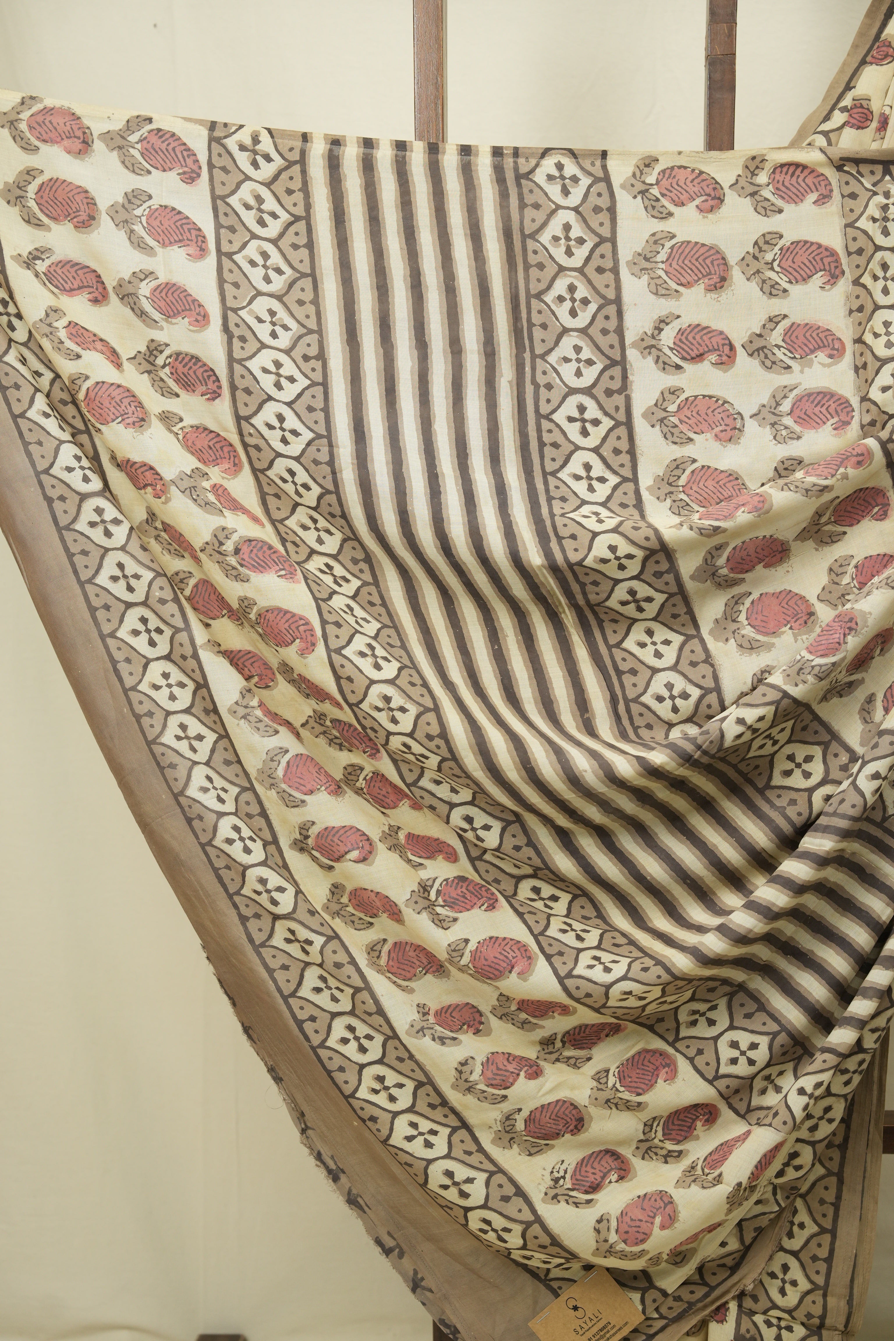 Beige HBP Modal Silk Saree - SRBSMS678