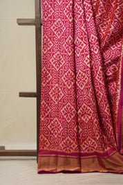 Pink Pochampalli Silk Ikat Saree - SRPPSIS248