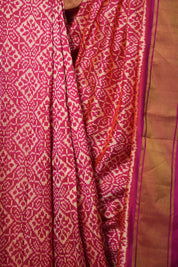 Pink Pochampalli Silk Ikat Saree - SRPPSIS248
