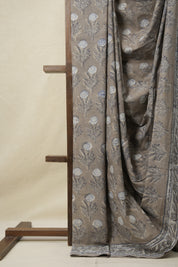 Kashish Grey HBP Cotton Saree - SRKGCS3163