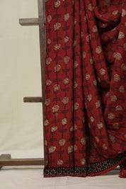 Maroon HBP Modal Silk Saree - SRMMSS592