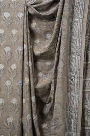 Kashish Grey HBP Cotton Saree - SRKGCS3163
