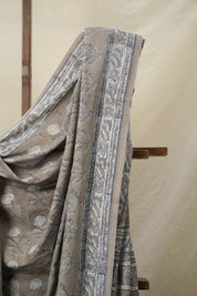 Kashish Grey HBP Cotton Saree - SRKGCS3163