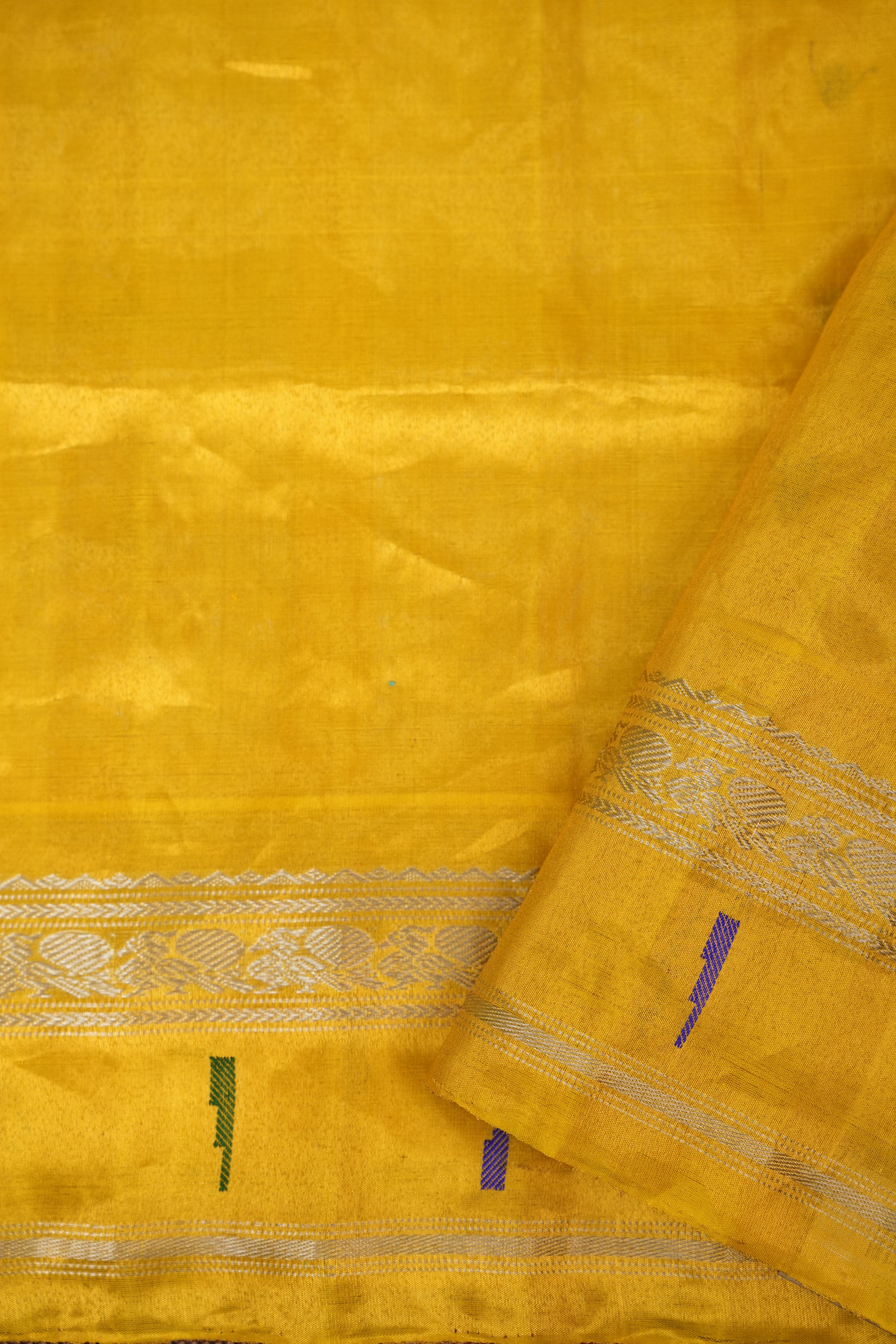 Aqua Blue Gadwal Silk Saree - Saavari - SSABGSS17