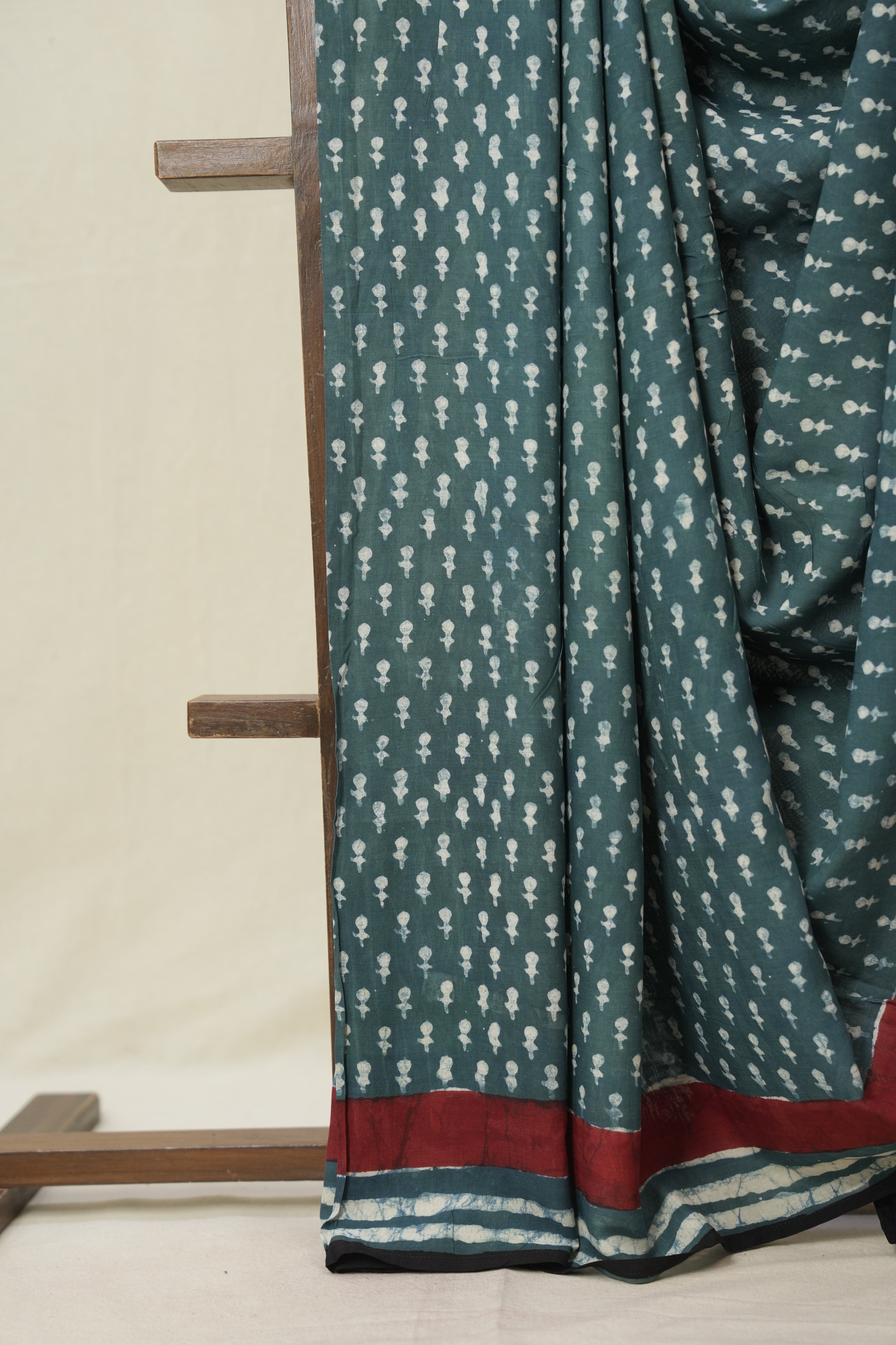 Dusty Green HBP Modal Silk Saree - SRDGMSS591