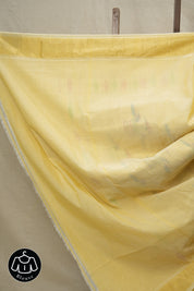 Light Yellow Cotton Paithani Saree - SRLYCPS595