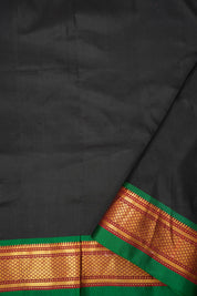 Black Silk Paithani Saree - Saavari - SSBSPS41