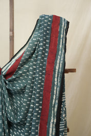 Dusty Green HBP Modal Silk Saree - SRDGMSS591