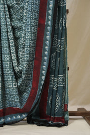 Green HBP Modal Silk Saree - SRGMSS590