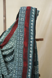 Green HBP Modal Silk Saree - SRGMSS590