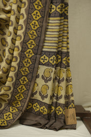 Beige HBP Modal Silk Saree - SRBSMS675