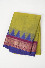 Mehandi Green Kanchi Cotton Saree - SRMGKCS1080