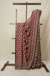 Maroon HBP Modal Silk Saree - SRMMSS594