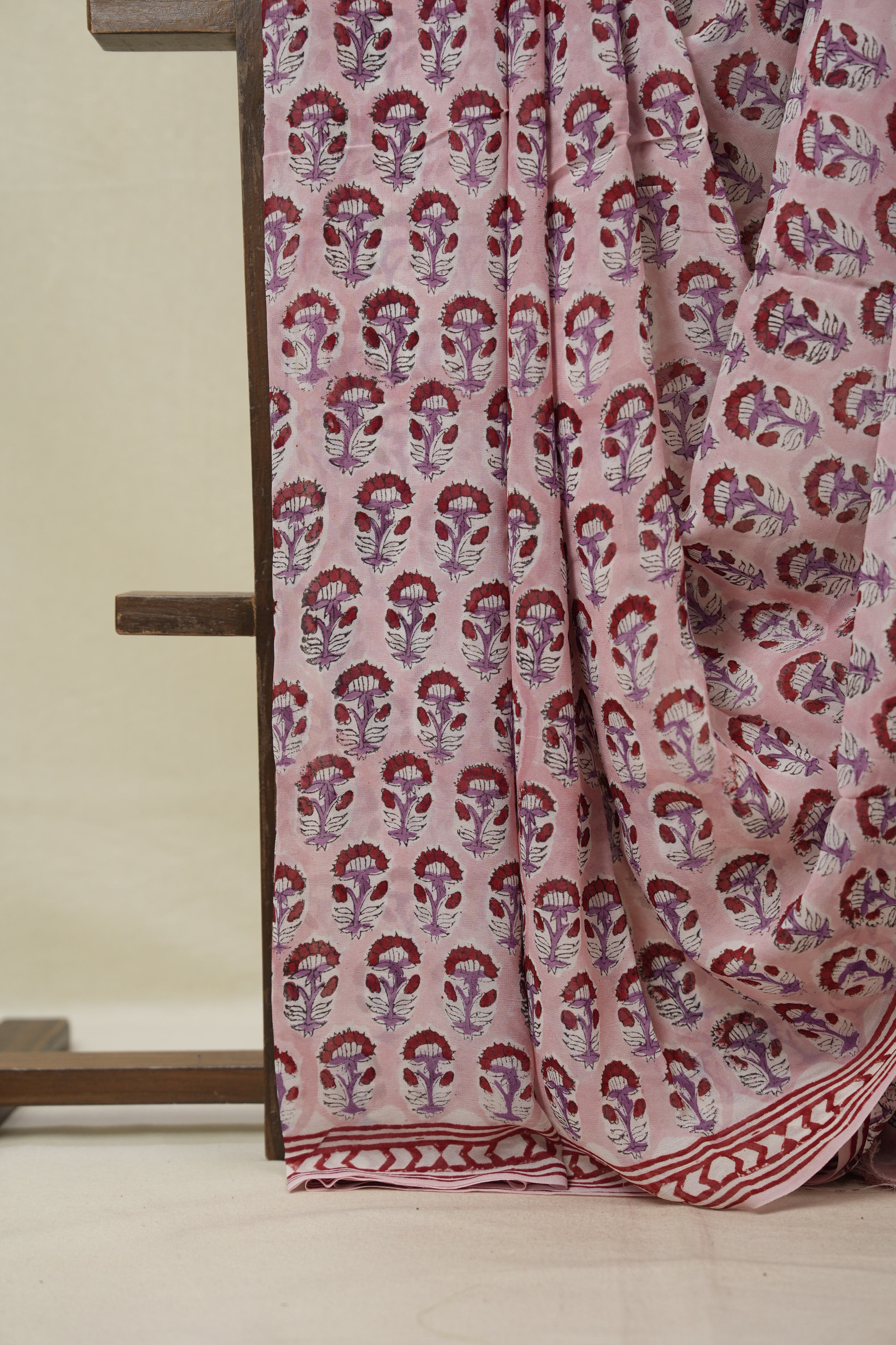 Pink HBP Georgette Saree - SRPHGS44