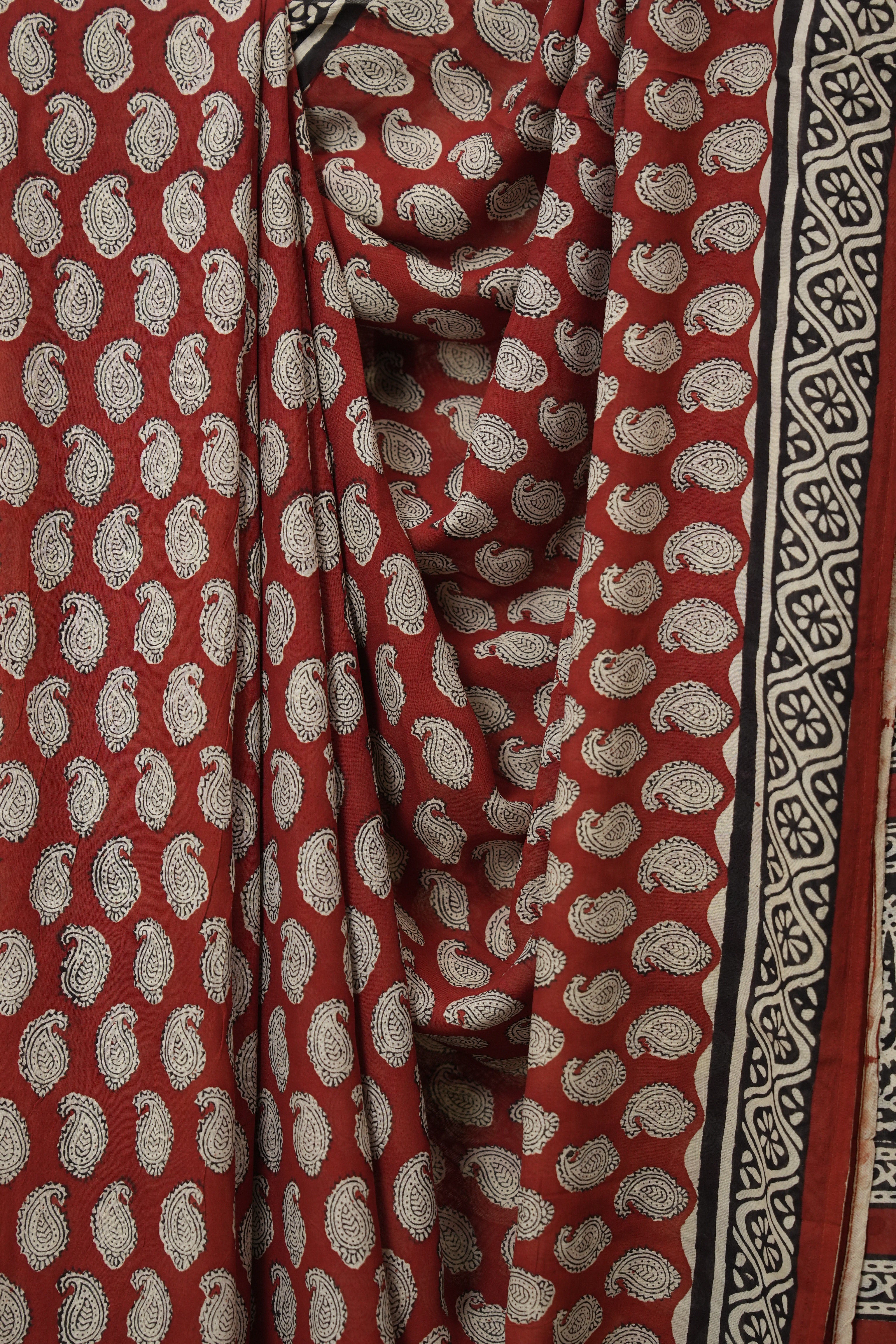 Maroon HBP Modal Silk Saree - SRMMSS594