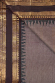 Two Tone Grey Kanchi Cotton Saree - SRTTGKCS1079