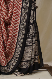 Maroon HBP Modal Silk Saree - SRMMSS593