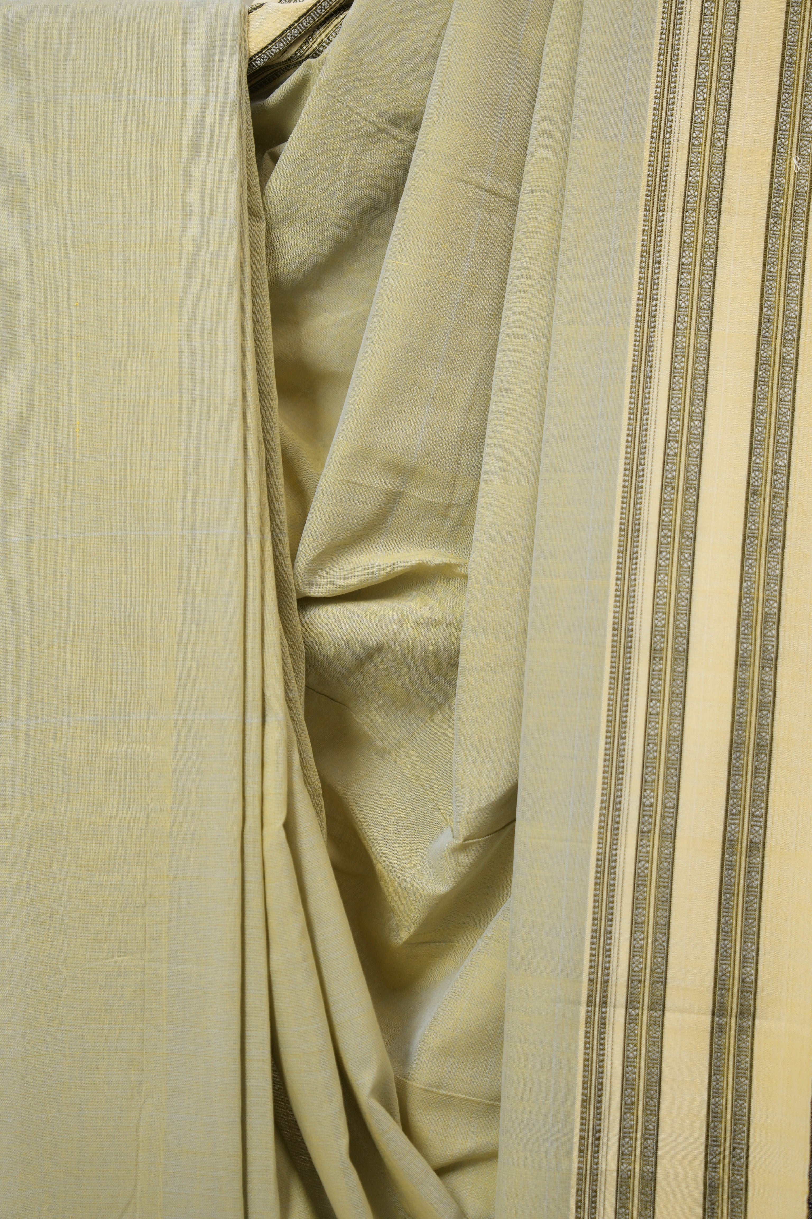 Beige Cream Cotton Ilkal Saree With Gayatri Border - SRBCCIS859