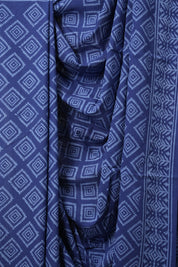 Blue HBP Cotton Saree - SRBCS3192