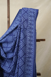 Blue HBP Cotton Saree - SRBCS3192