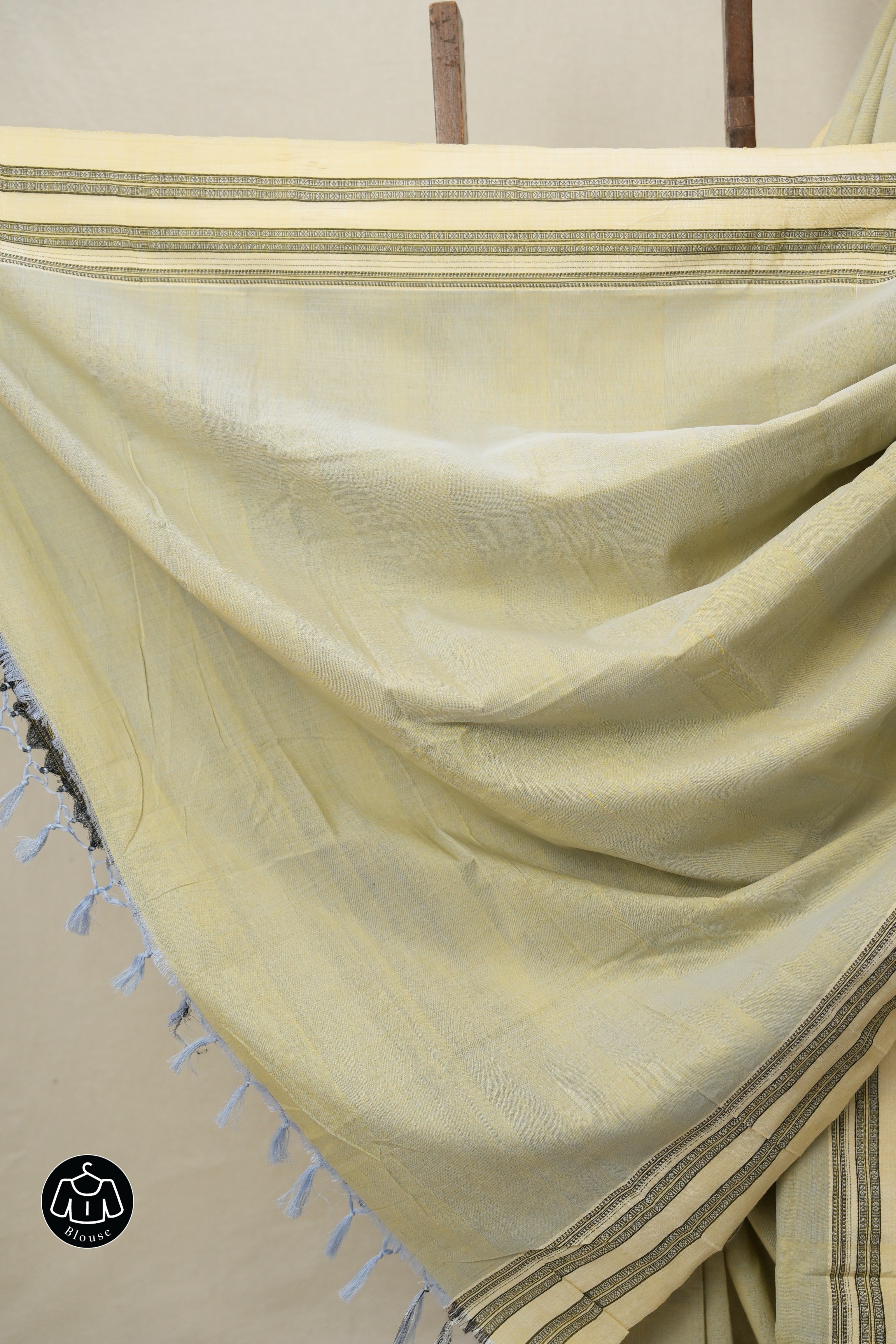 Beige Cream Cotton Ilkal Saree With Gayatri Border - SRBCCIS859