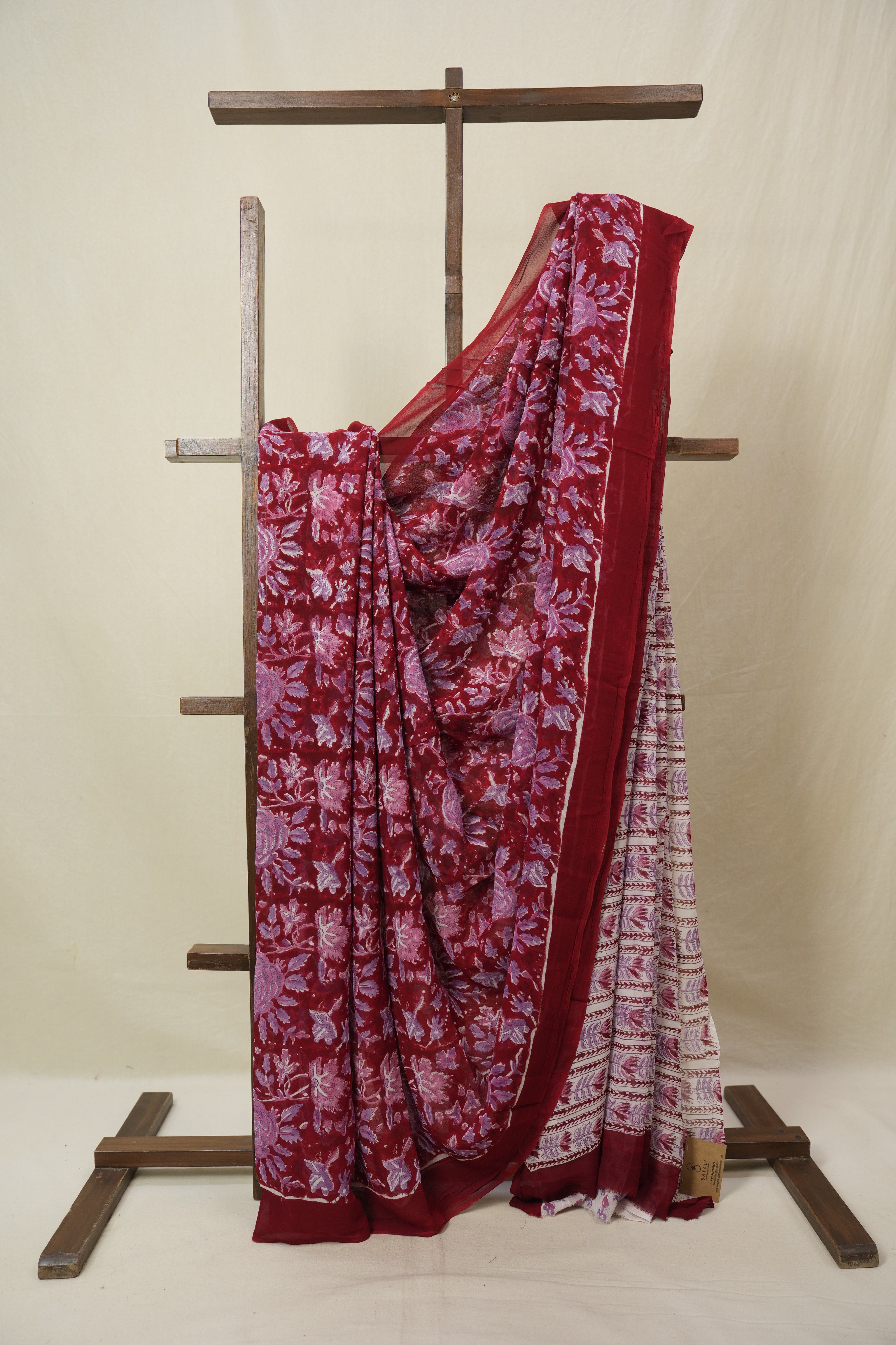 Red HBP Georgette Saree - SRRHGS42