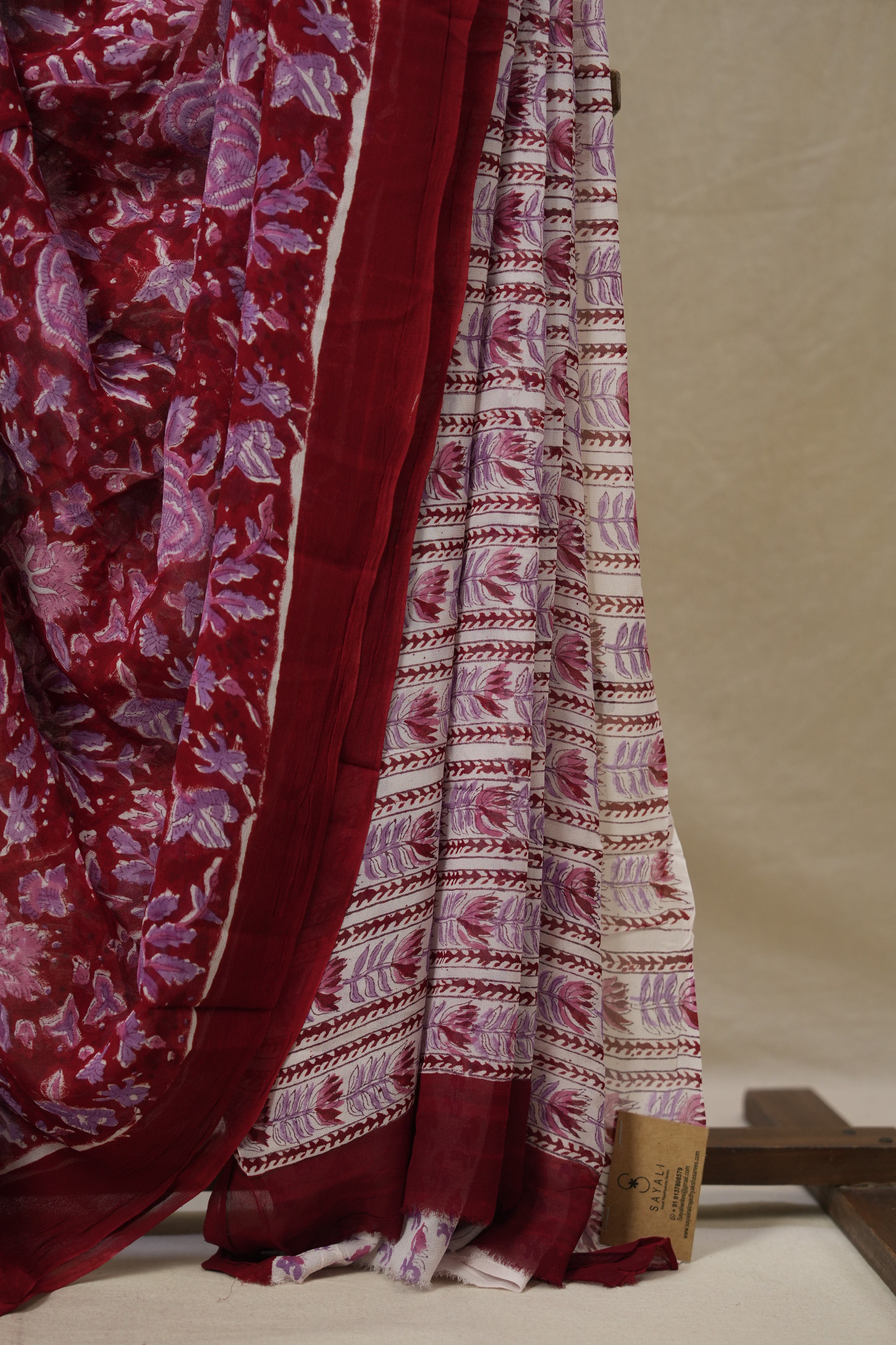 Red HBP Georgette Saree - SRRHGS42