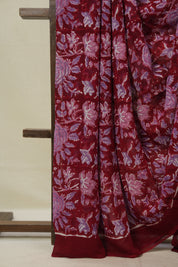 Red HBP Georgette Saree - SRRHGS42