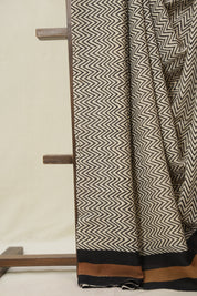 Cream HBP Modal Silk Saree - SRCMSS595