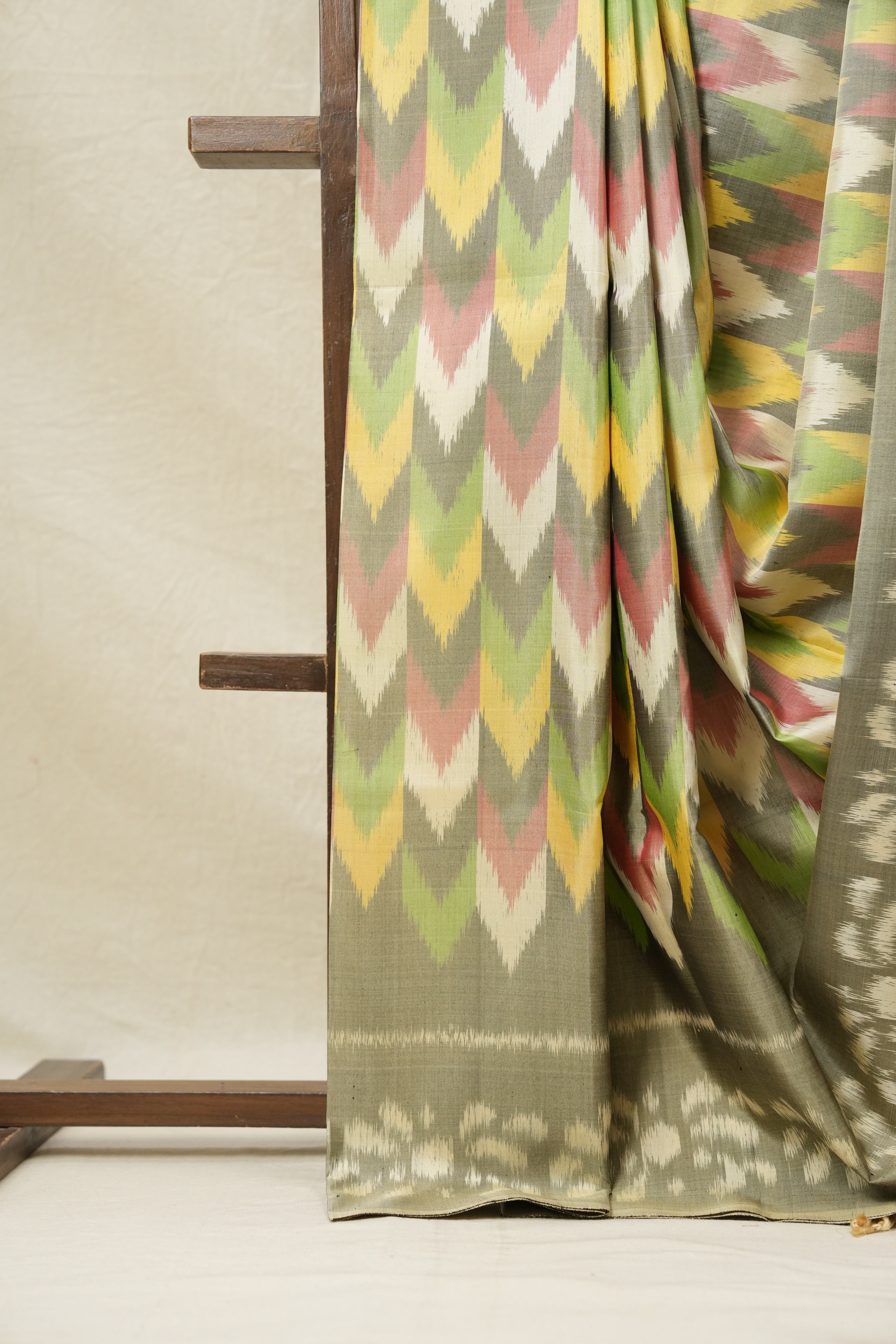 Muted Green Soft Silk Saree - SRMGSSS335