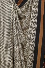 Cream HBP Modal Silk Saree - SRCMSS595